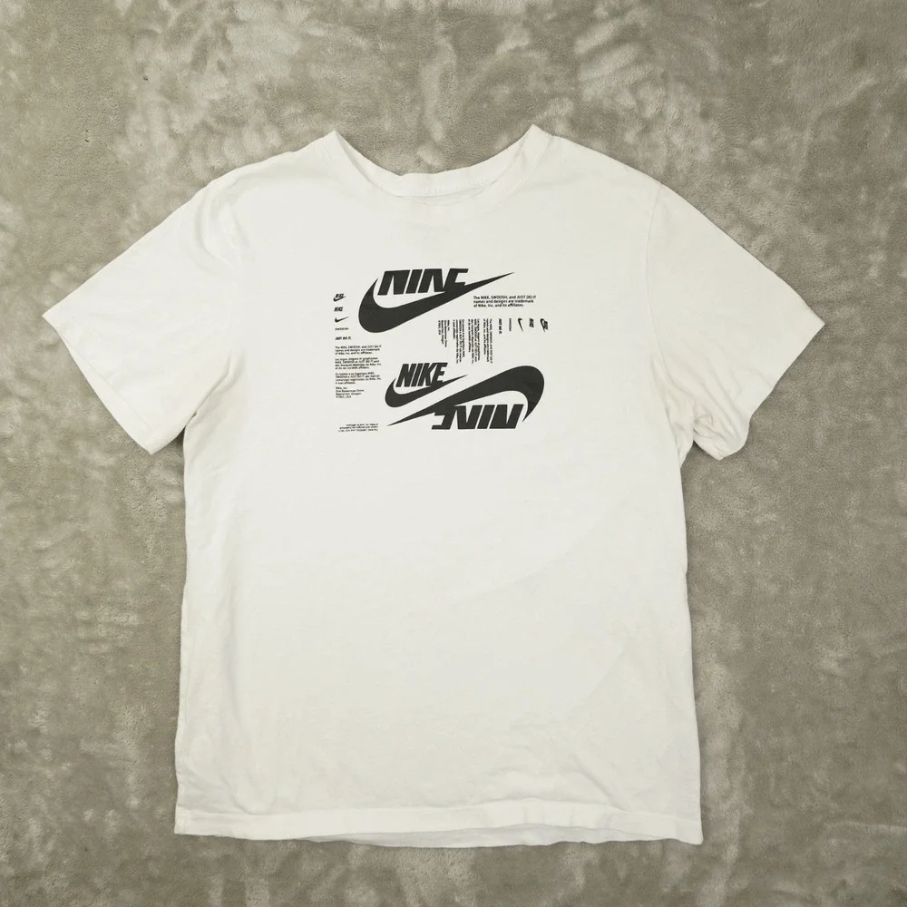 Nike HBR Club Essentials Tee T Shirt Men's XL White DR7815-100 Streetwear